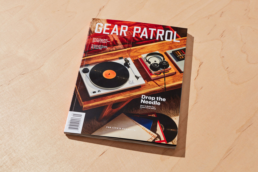 cover photo of gear patrol magazine, issue twenty
