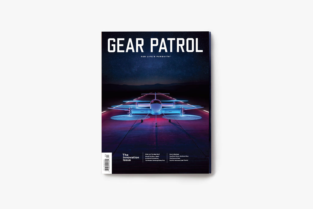 Gear Patrol Magazine - copy of Issue Ten showing the cover - a plane on a runway at night