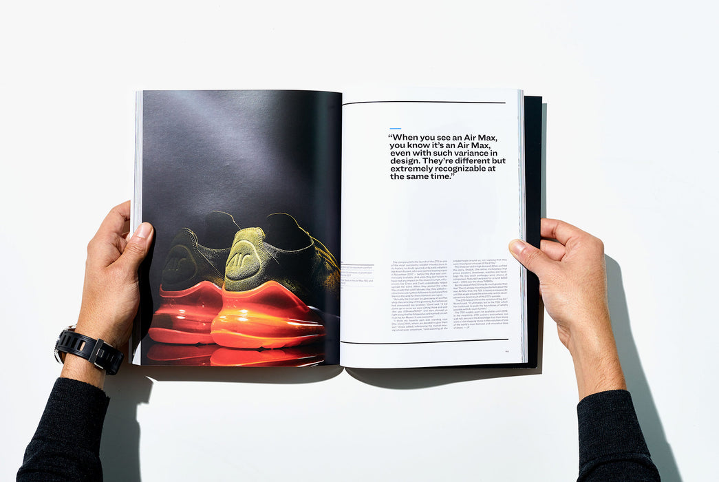 Gear Patrol Magazine, Issue Eight - Open to Spread showing Nike Air sneakers